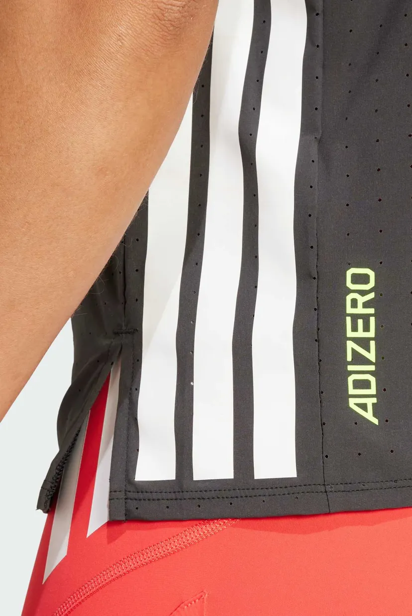 Жіноча чорна футболка Adizero Running 5