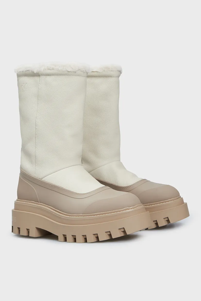 Жіночі білі чоботи FLATFORM CHELSEA BOOT PADDED 3