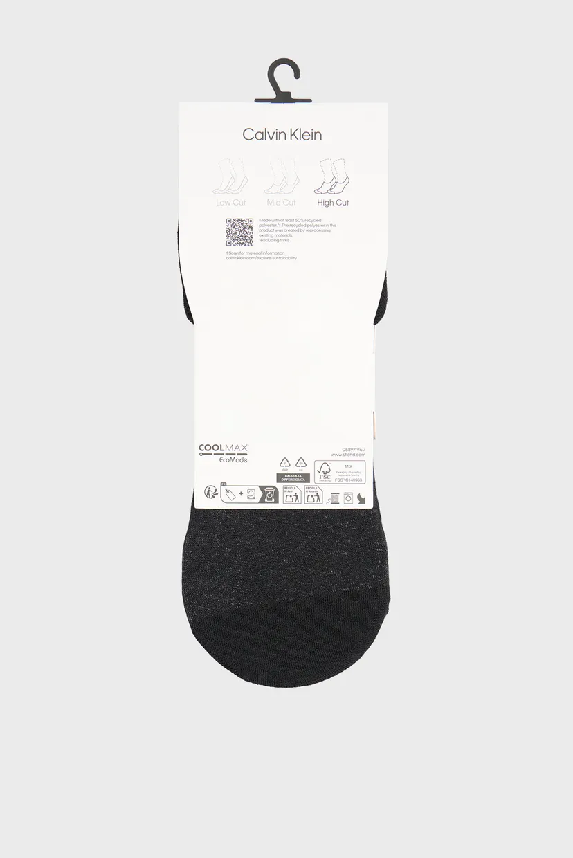 Мужские черные следы (2 пары) FOOTIE SUMMER RIB 3