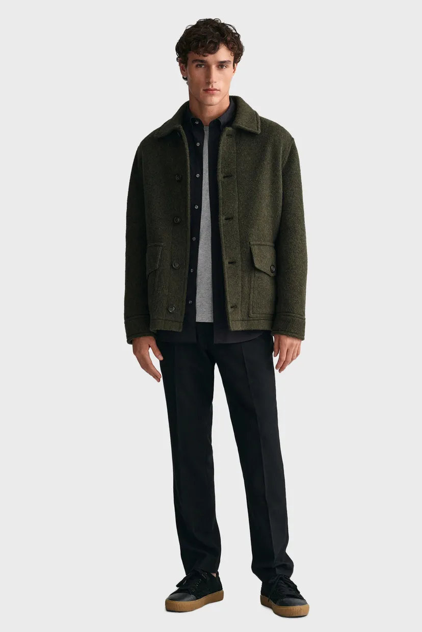 Мужская черная рубашка REG POPLIN 3