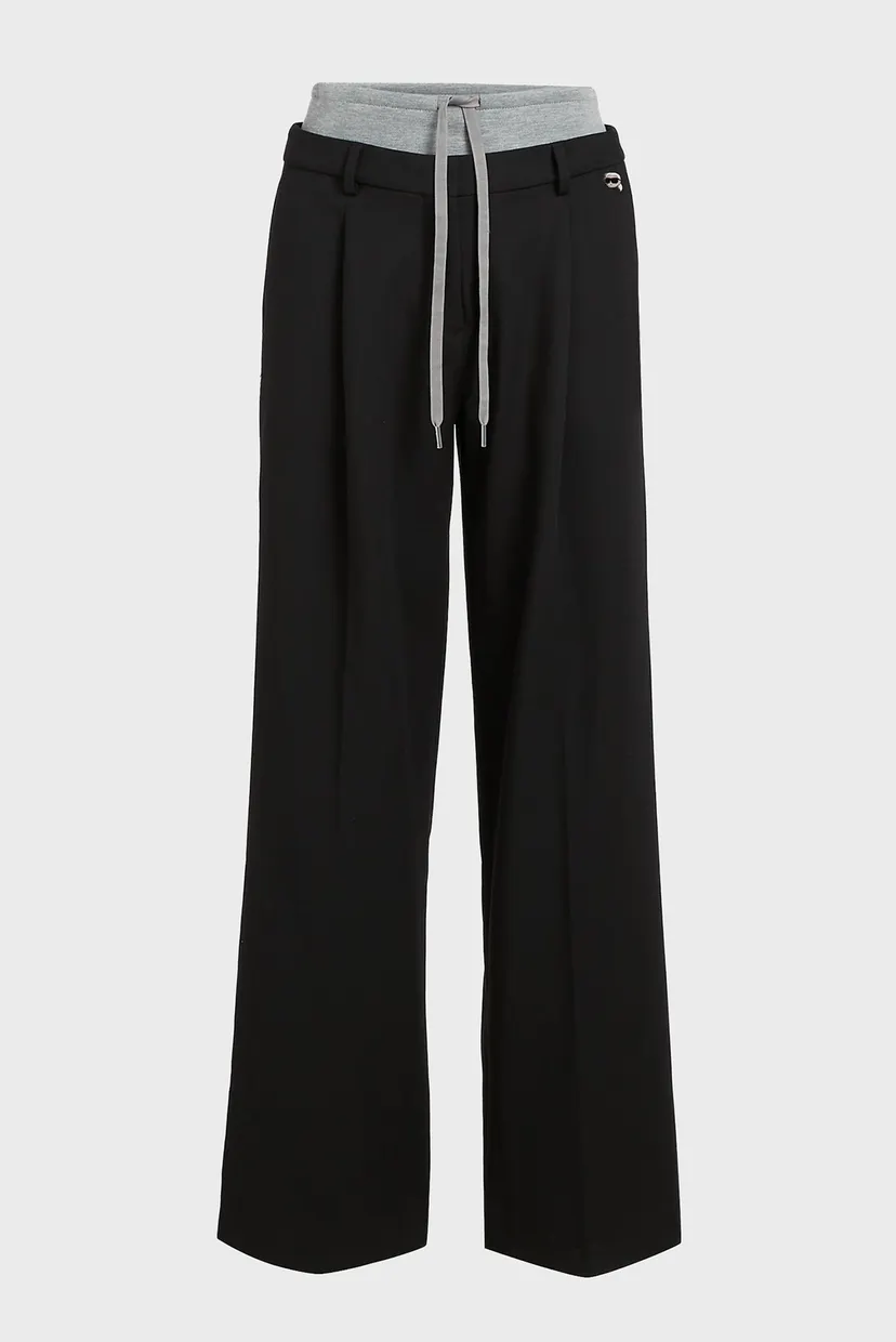 Женские черные брюки IKON DOUBLE WAISTBAND 5