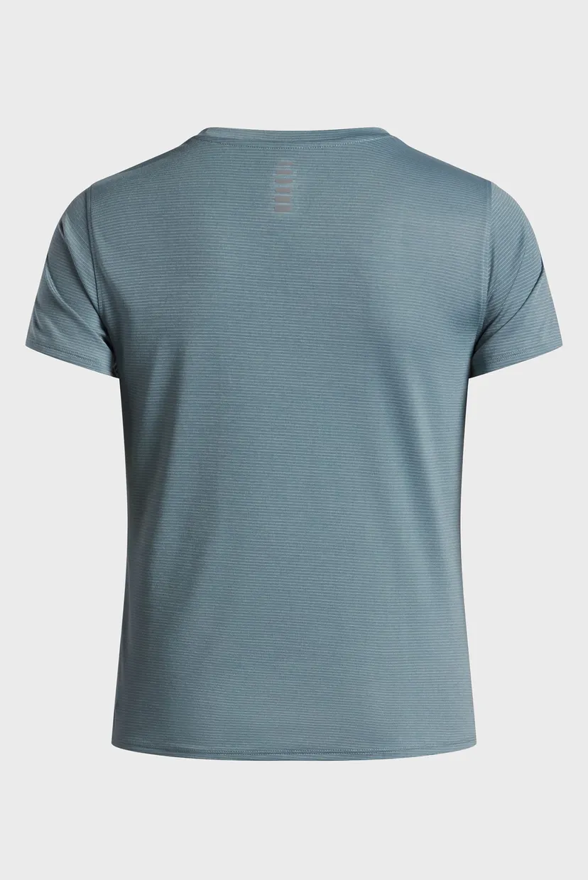 Жіноча бірюзова футболка UA Launch Shortsleeve 4