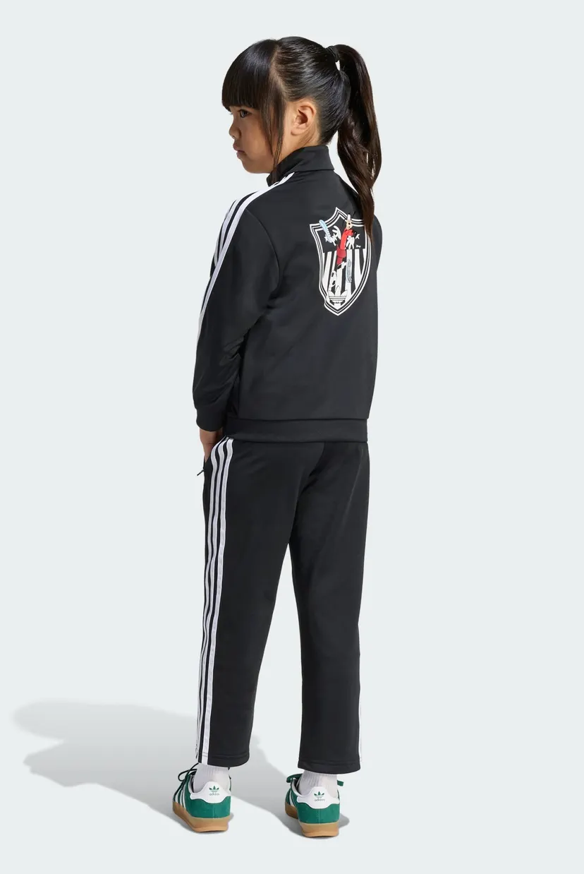Детский черный спортивный костюм (кофта, брюки) adidas Disney Firebird 4