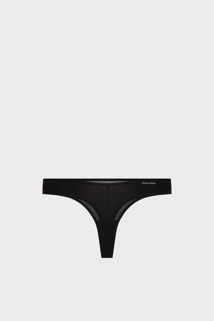 Жіночі чорні трусики THONG 6
