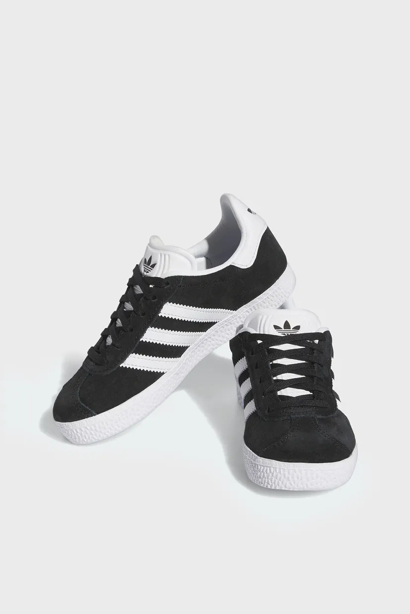 Детские черные замшевые сникерсы Gazelle 5