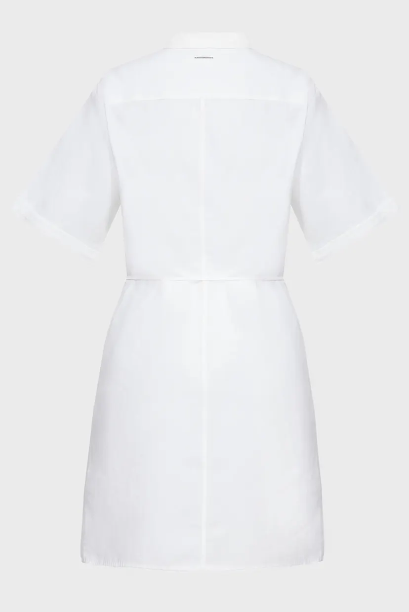 Жіноча біла сукня LINEN BLEND RELAXED 6