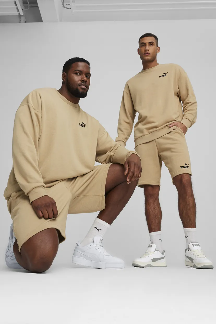 Мужской бежевый спортивный костюм (свитшот, шорты) Relaxed