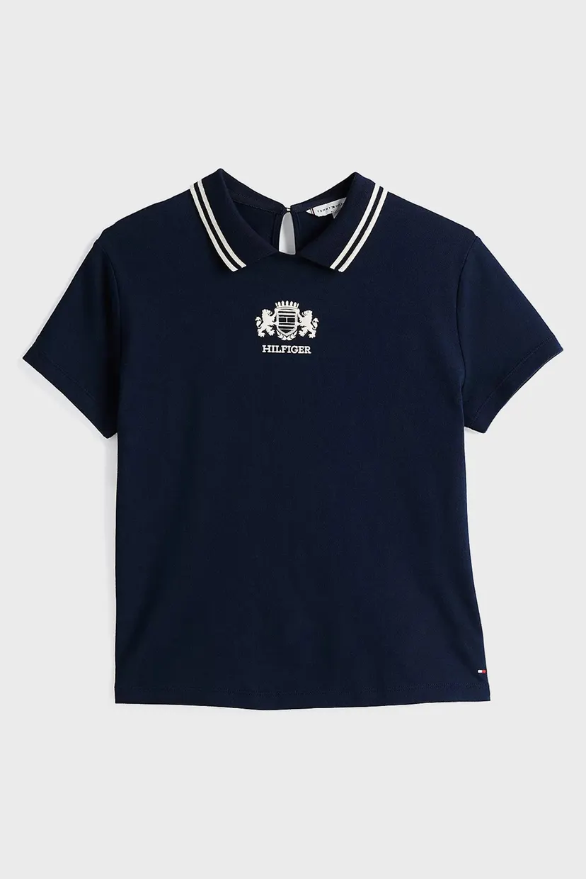 Женское темно-синее поло REG VARSITY C-NK POLO SS 6