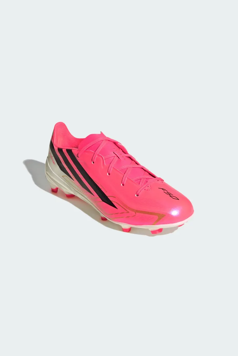 Детские розовые бутсы F50 HYPERFAST LEAGUE Firm Ground Football Kids 4