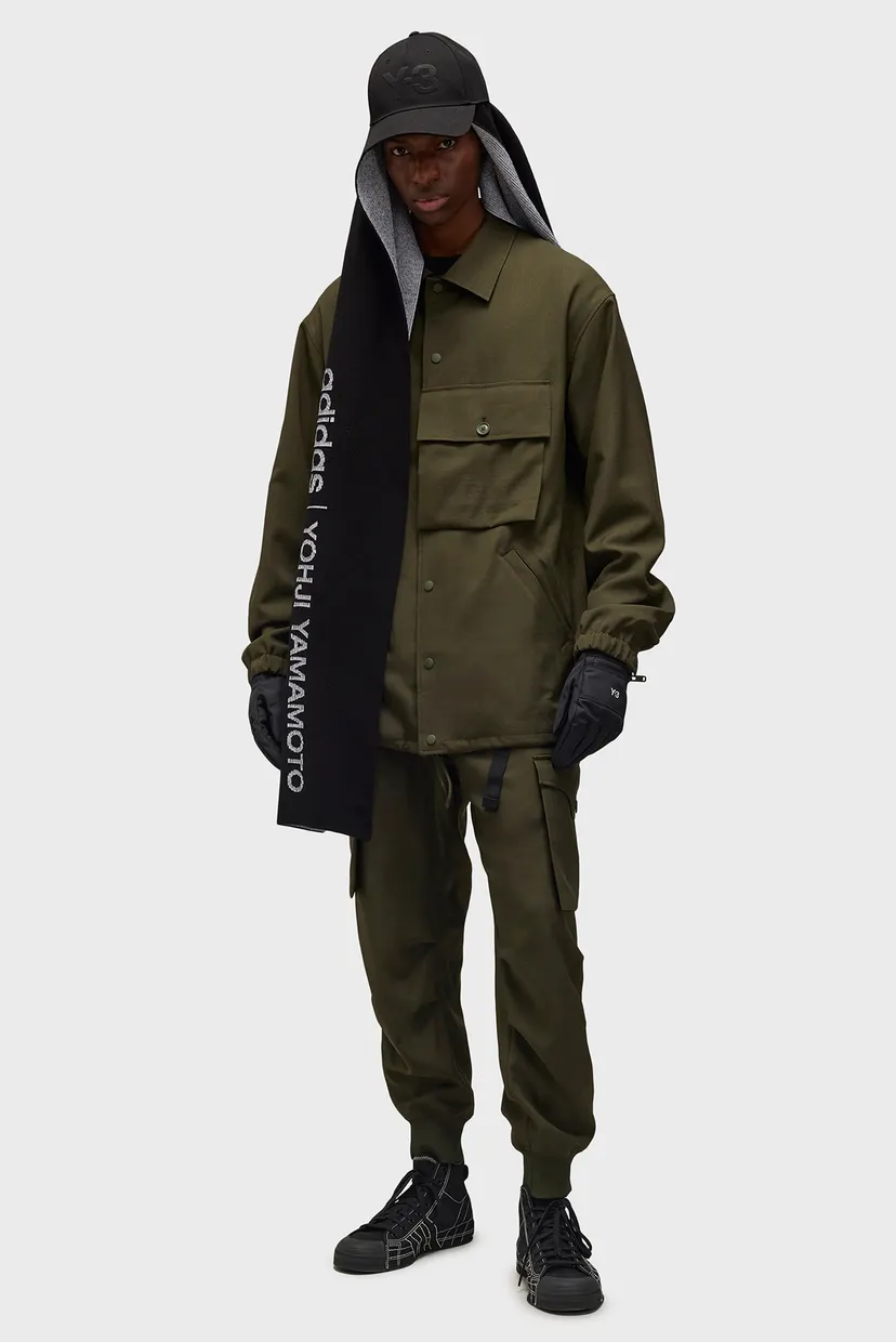 Чоловіча темно-зелена куртка Y-3 Sport Uniform Coach adidas JE3416