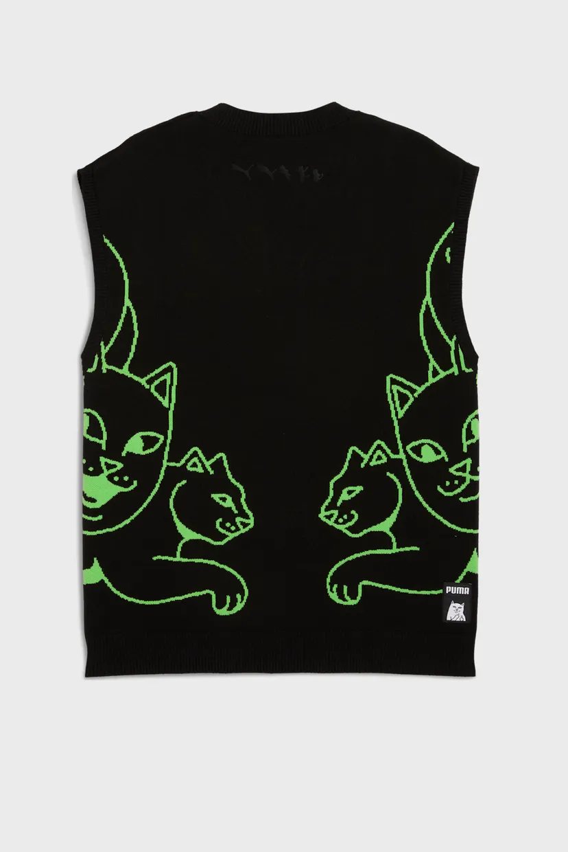 Чоловічий чорний жилет PUMA x RIPNDIP Knitted Vest Men 7