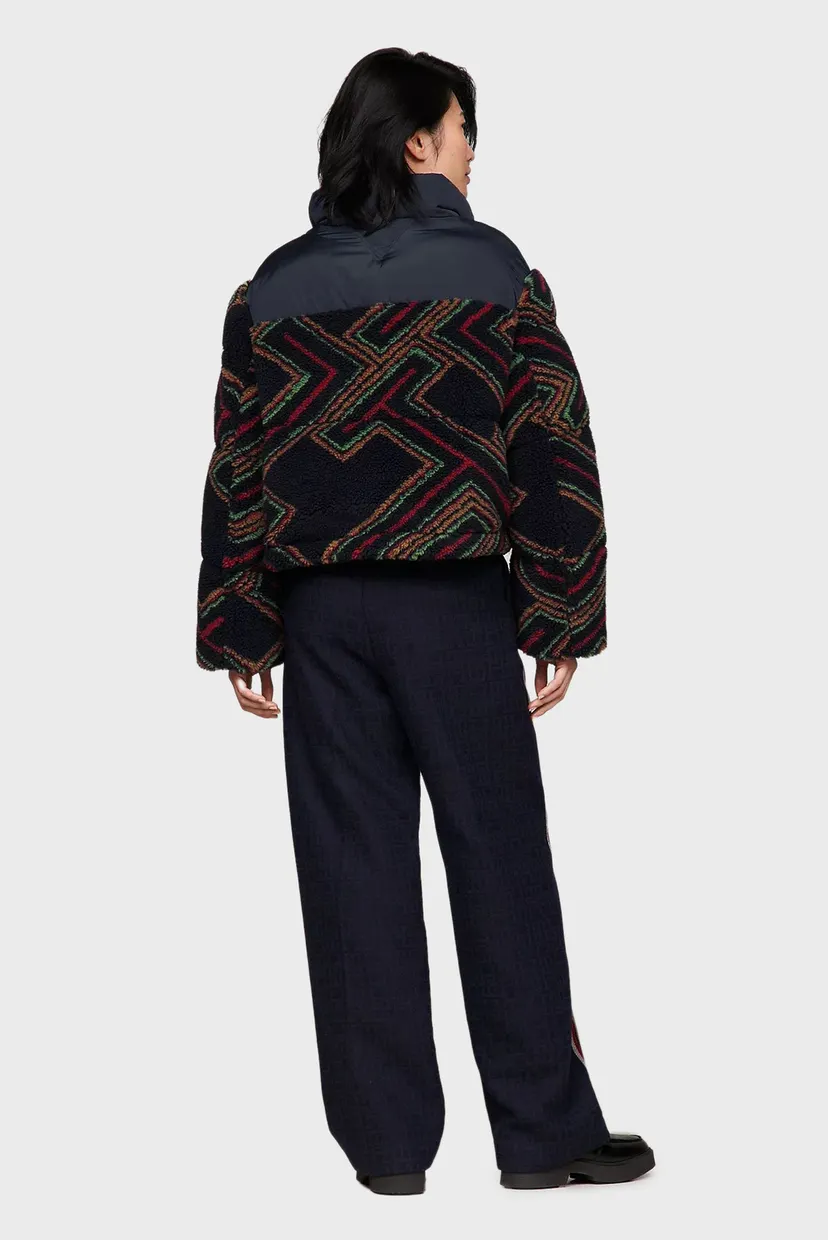 Женская темно-синяя куртка с узором Tommy x Pendleton 3