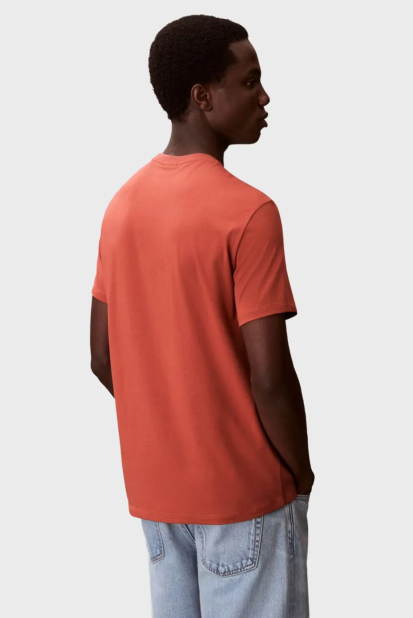 Чоловіча помаранчева футболка SLIM STRETCH 4