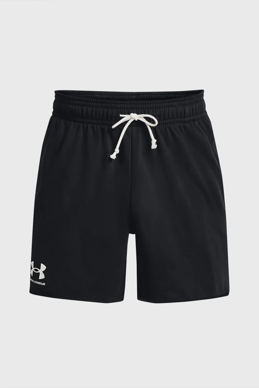 Мужские черные шорты UA Rival Terry 6in Short 5