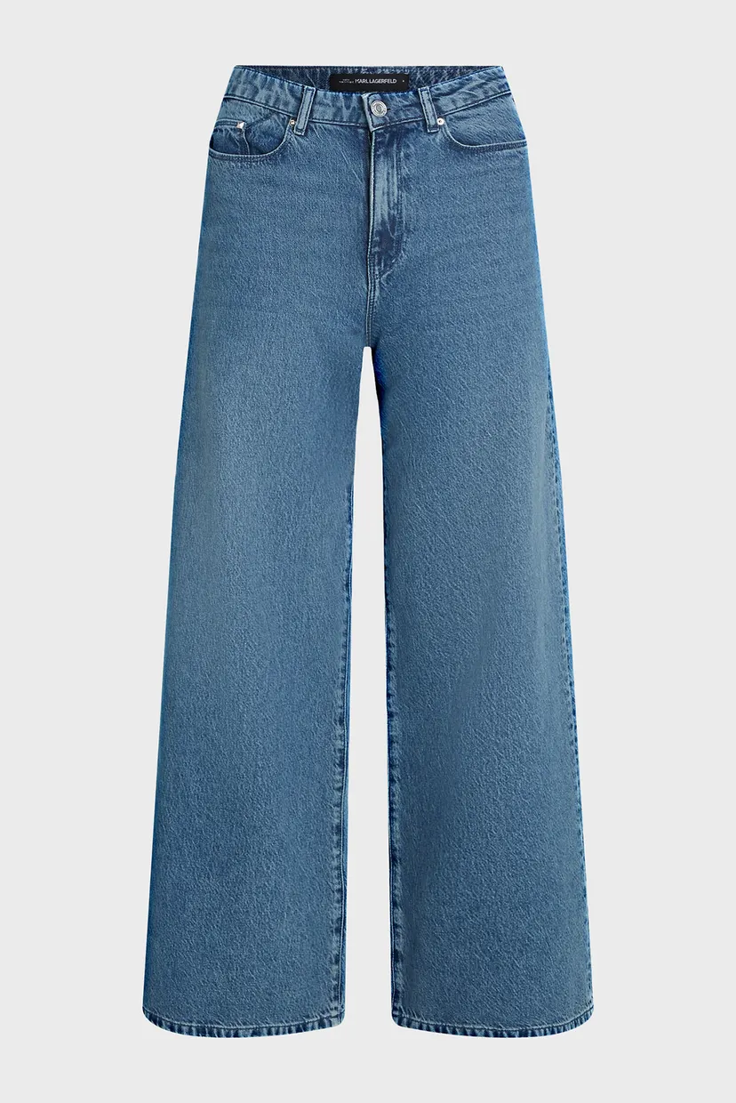 Женские синие джинсы WIDE LEG 5