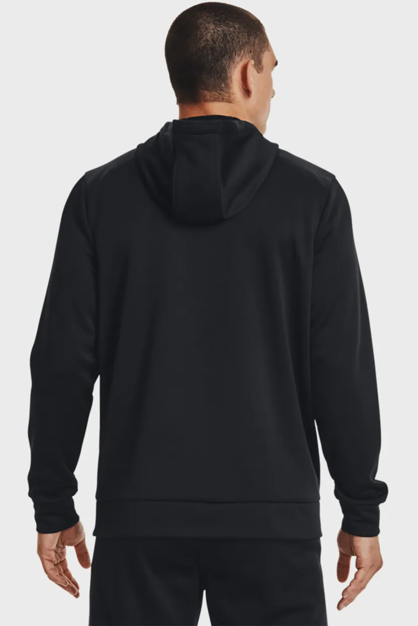 Чоловіче чорне худі UA Armour Fleece FZ Hoodie 3
