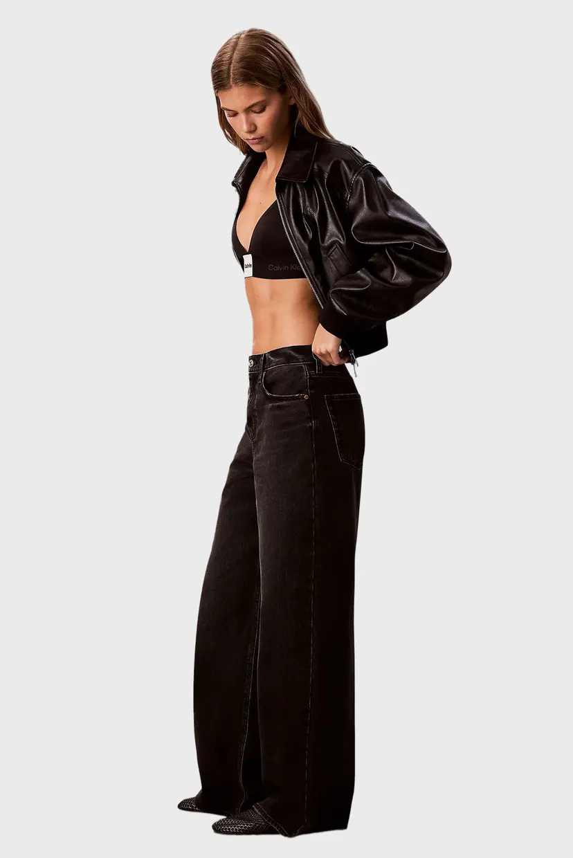 Женские черные джинсы THE WIDE LEG EVENING BLACK 3