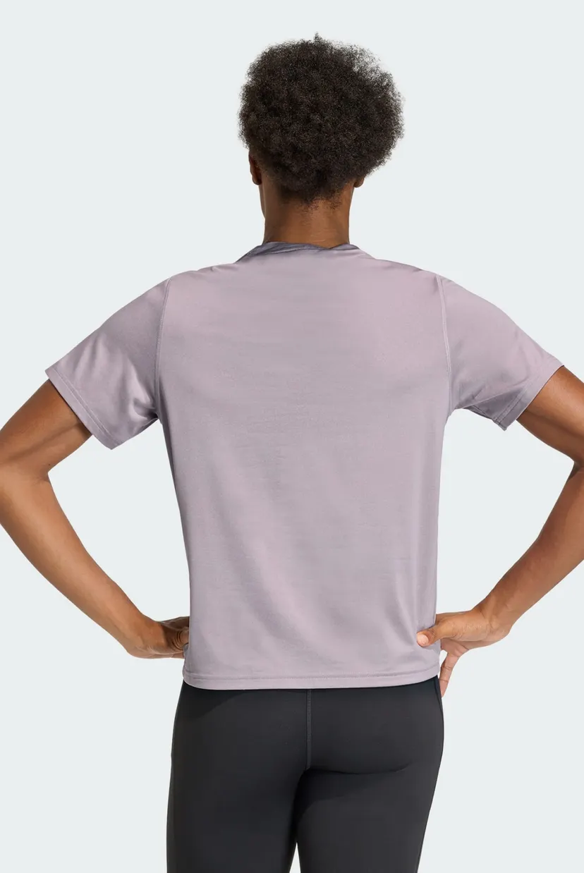 Жіноча бузкова футболка Workout Essentials Crew Neck 3