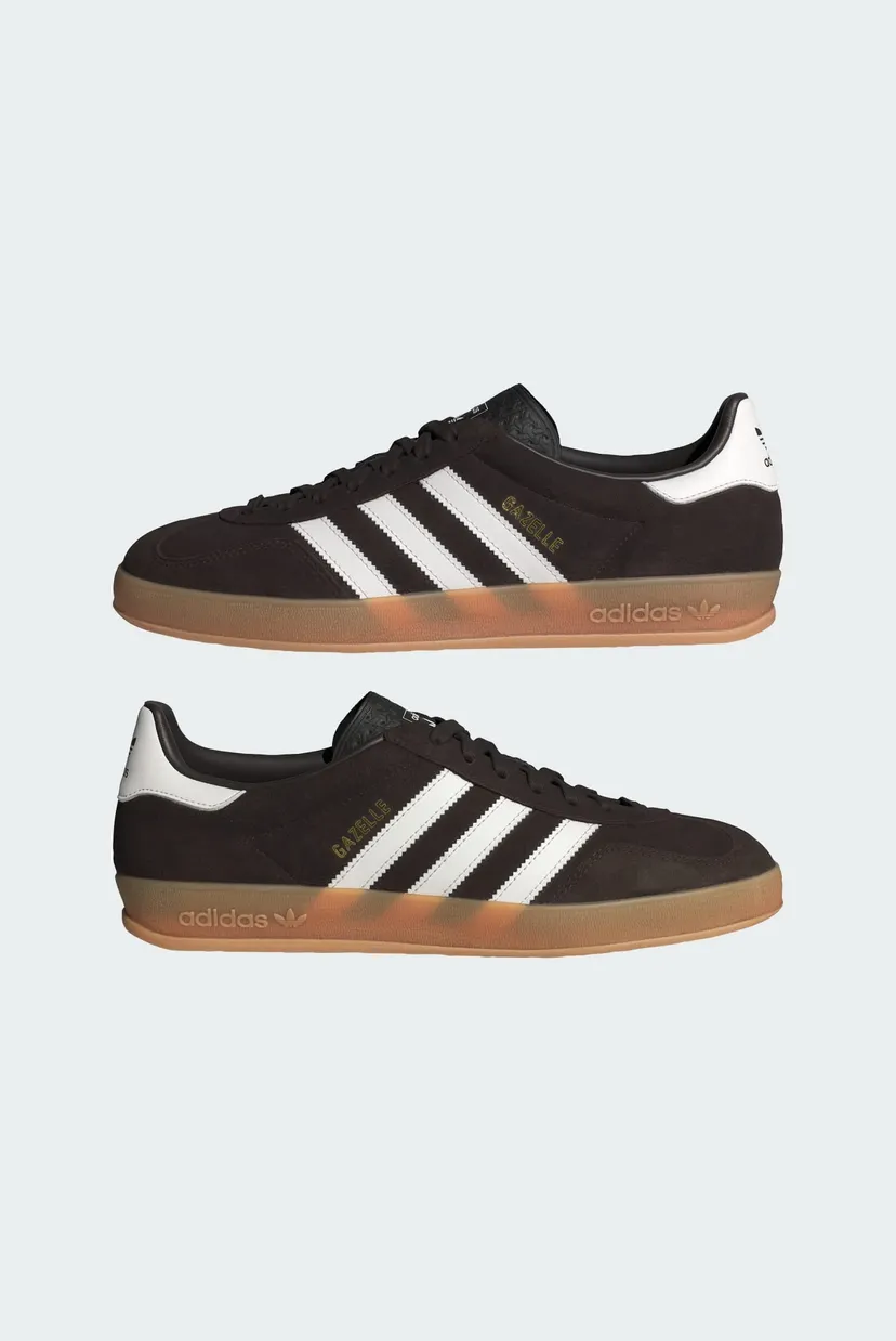 Мужские коричневые замшевые сникерсы Gazelle Indoor 7