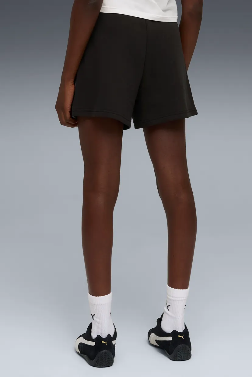Детские черные шорты Essentials Tape High-Waist Shorts Youth 3