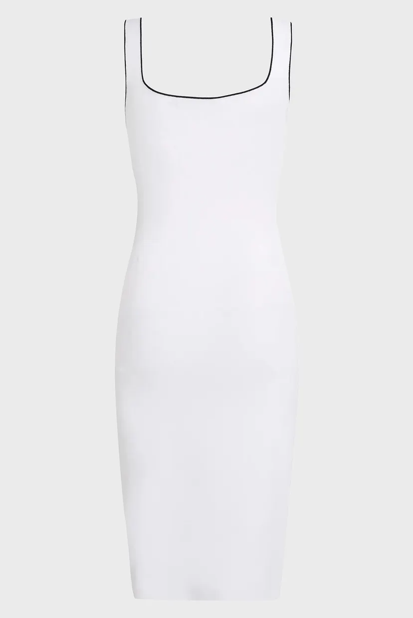 Женское белое платье KNIT BODYCON DRESS 6