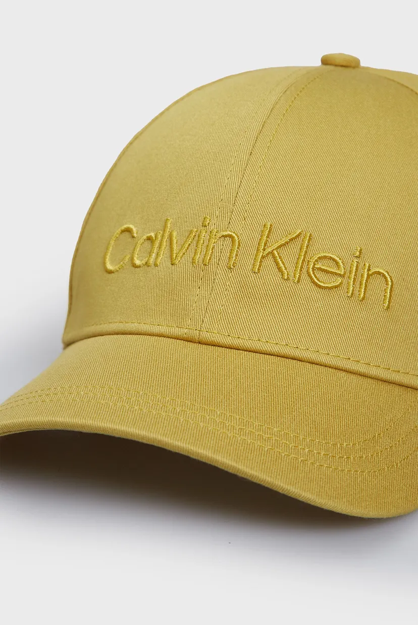 Мужская горчичная кепка CALVIN EMBROIDERY BB CAP 3