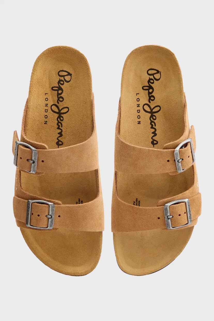 Жіночі руді замшеві слайдери OBAN SUEDE 4