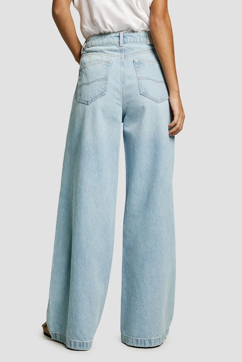 Жіночі блакитні джинси WIDE LEG JEANS MW STUD 3