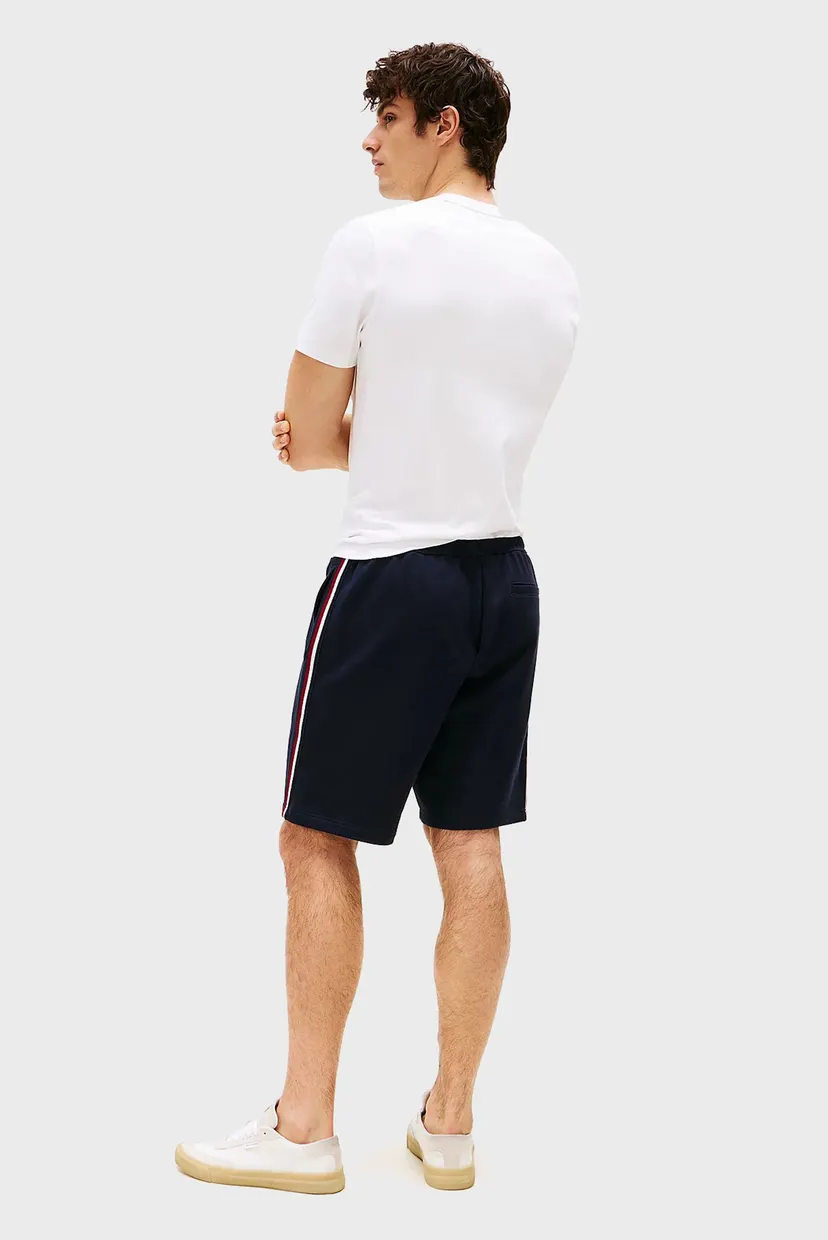 Мужские темно-синие шорты GLOBAL STRIPE SWEATSHORTS 4