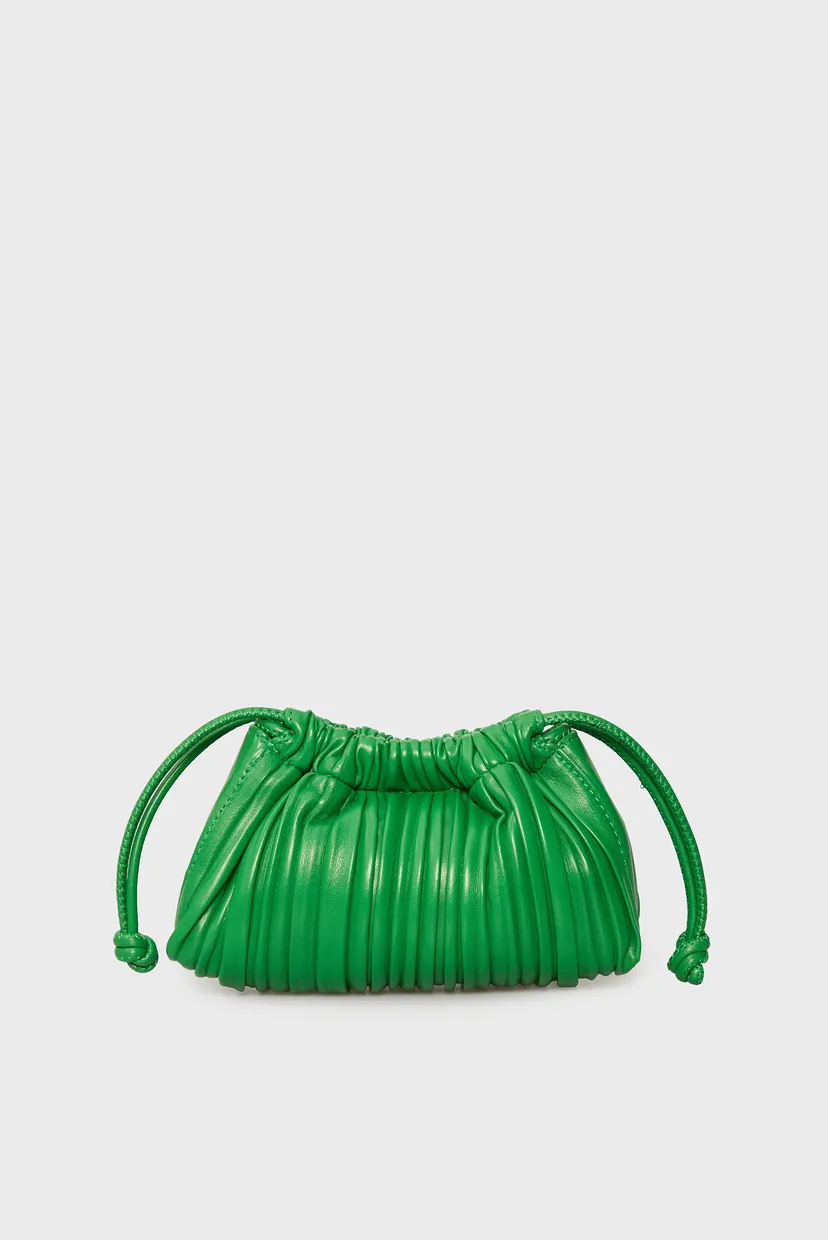Женская зеленая сумка PLISSE MINI DRAWSTRING 4
