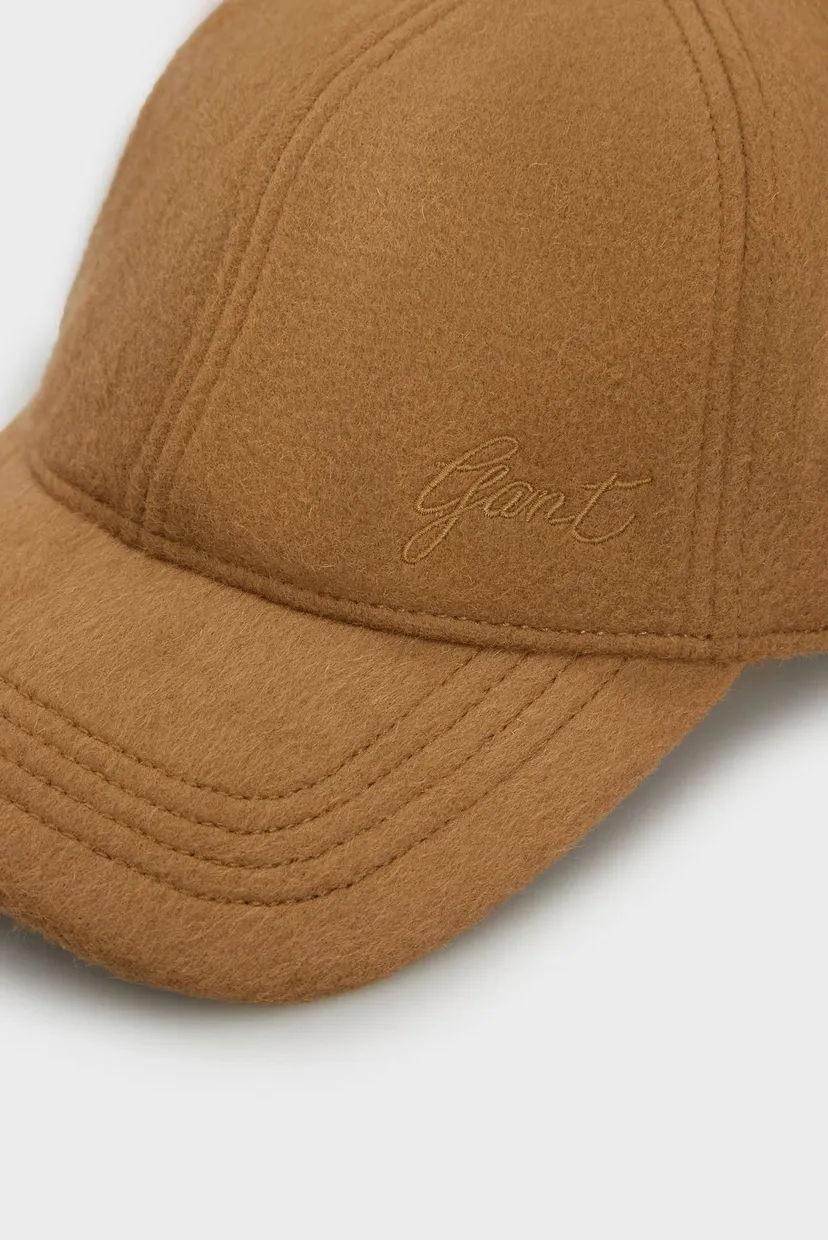 Женская бежевая шерстяная кепка LUSTROUS MELTON CAP 3