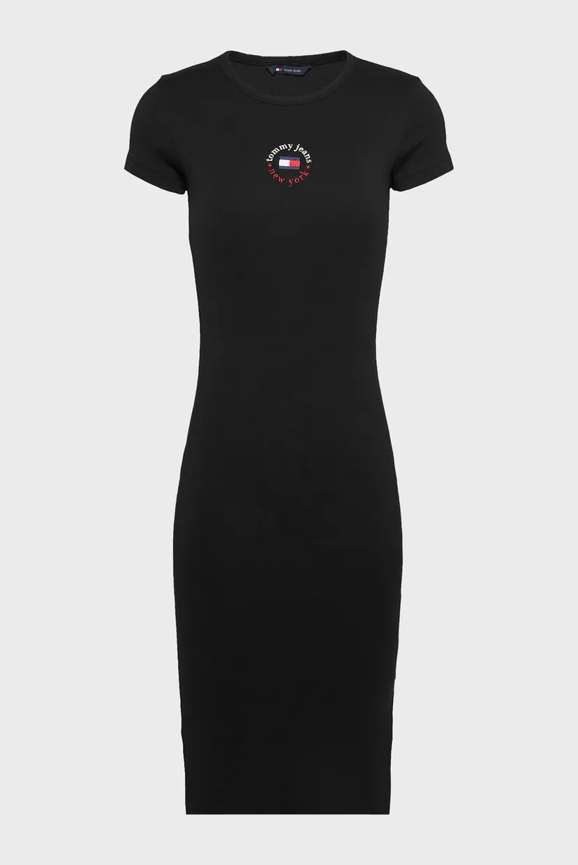 Женское черное платье TJW BODYCON LOGO 2 DRESS 6