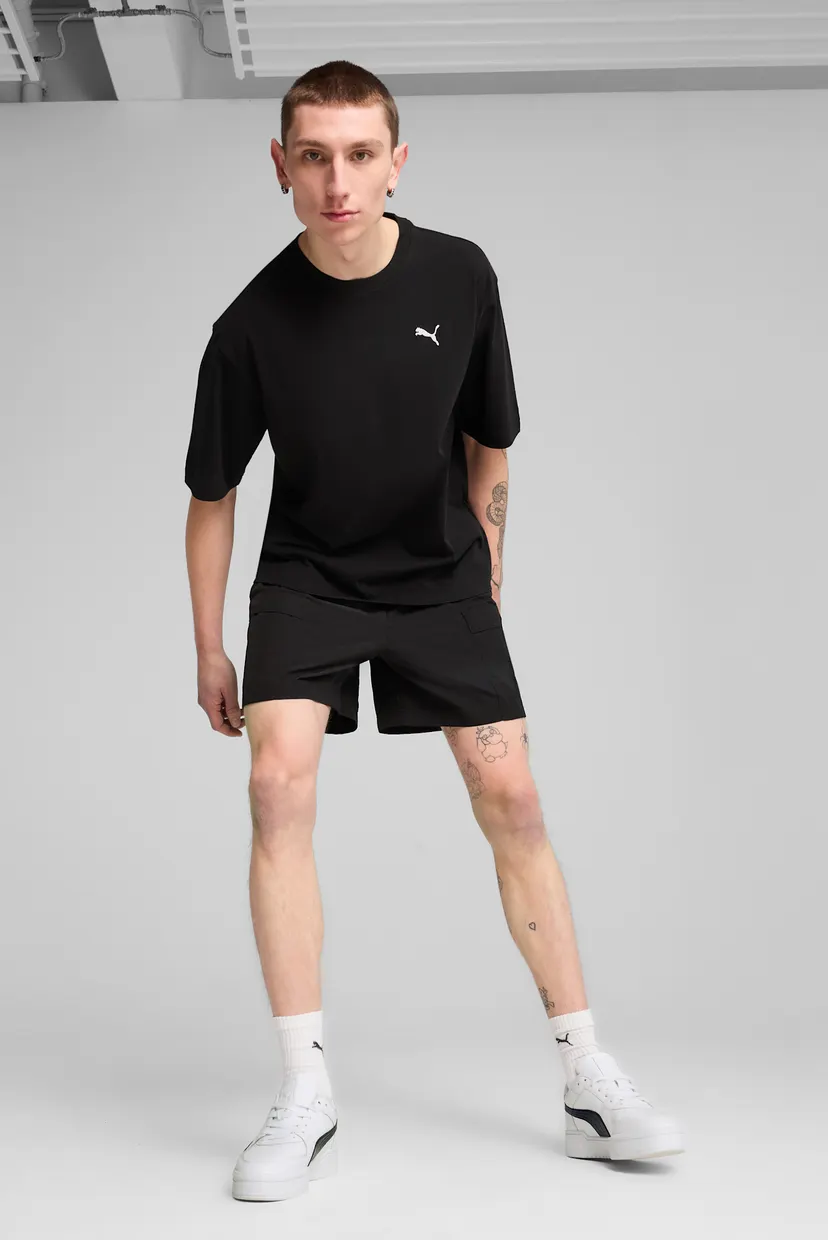 Чоловіча чорна футболка WARDROBE ESS Boxy Tee Men 3