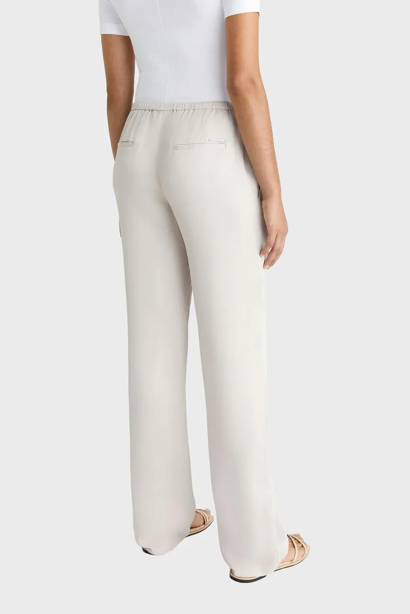 Женские серые брюки FLUID SATIN STRAIGHT PYJAMA PANT 3