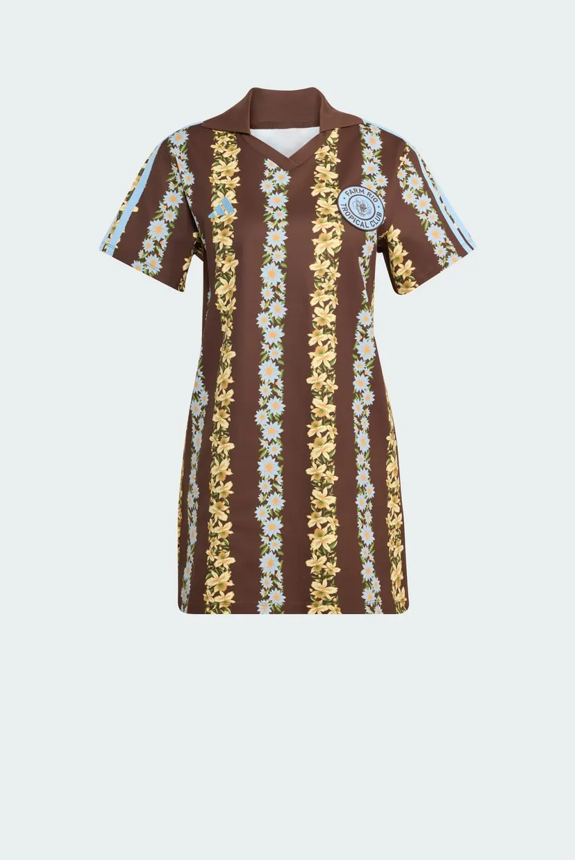 Жіноча коричнева сукня у смужку ADIDAS X FARM RIO 6