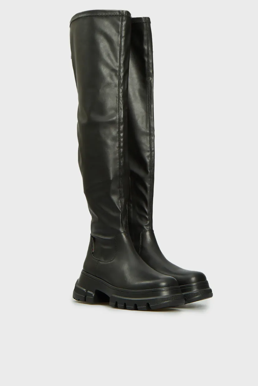 Жіночі чорні ботфорти TJW LIGHTWEIGHT OTK BOOT 3