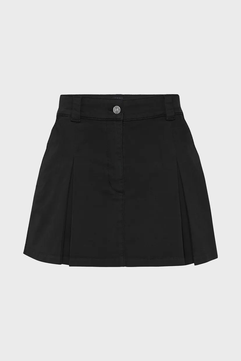 Женская черная юбка TJW MINI FRONT PLEATS 5