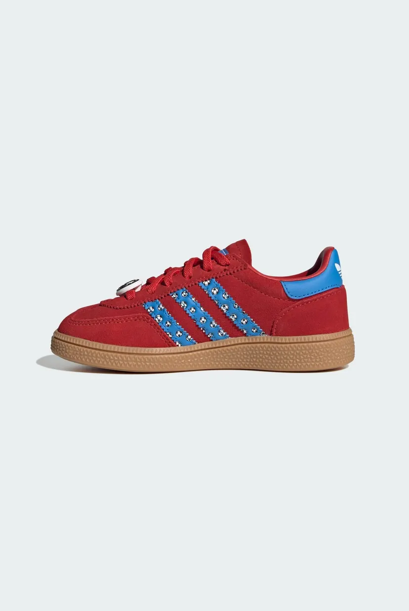 Детские красные замшевые сникерсы ADIDAS DISNEY HANDBALL SPEZIAL COMFORT CLOSURE ELASTIC LACE 6