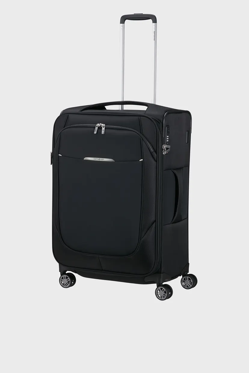 Черный чемодан 67 см RE-LITE BLACK 6