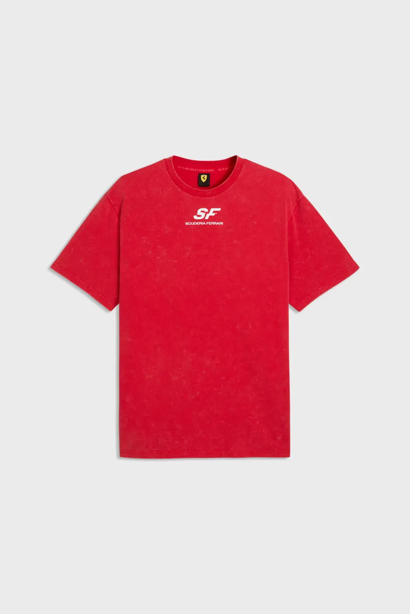 Мужская красная футболка Scuderia Ferrari Car Graphic Tee II Men 4