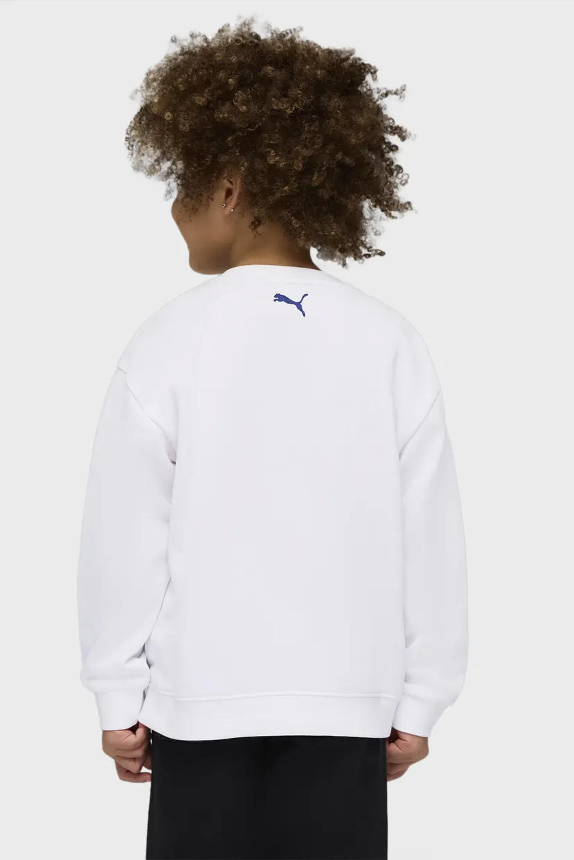 Дитячий білий світшот Sporty Cats Relaxed Sweatshirt Kids 3