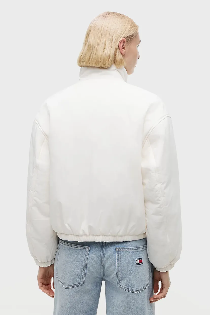 Жіноча біла куртка PADDED HIGH NECK JACKET 3