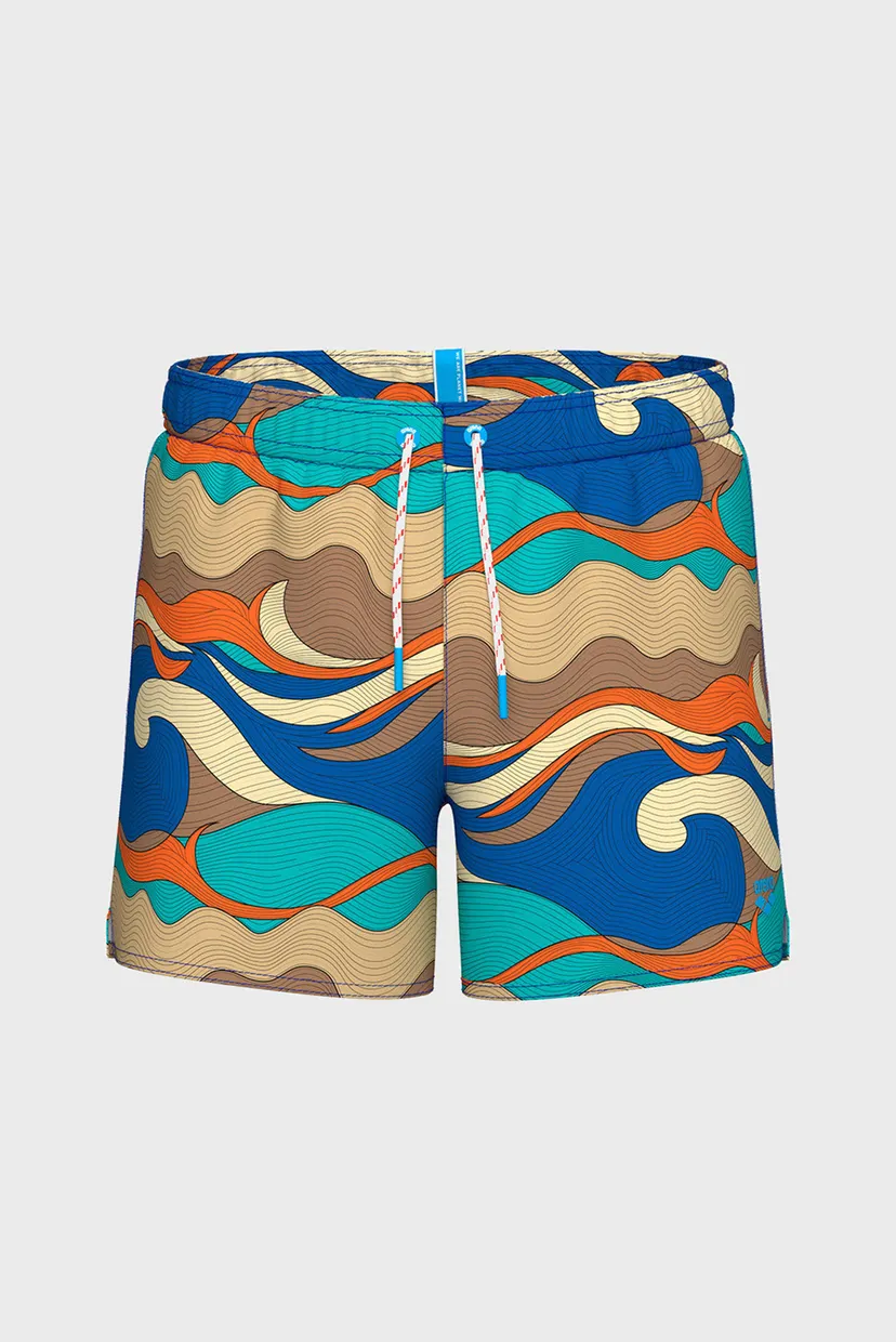 Мужские плавательные шорты с узором WATER PRINTS BEACH SHORT AO 6