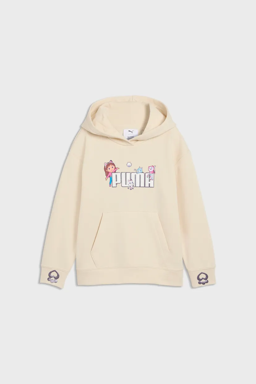 Детское бежевое худи PUMA x GABBY'S DOLLHOUSE Relaxed Graphic Hoodie Kids 4