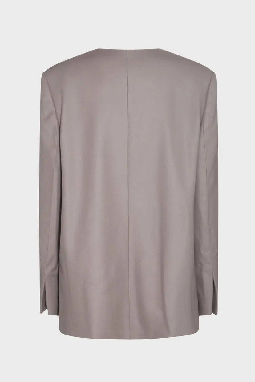 Женский бежевый шерстяной жакет SOFT WOOL TAILORED BLAZER 7