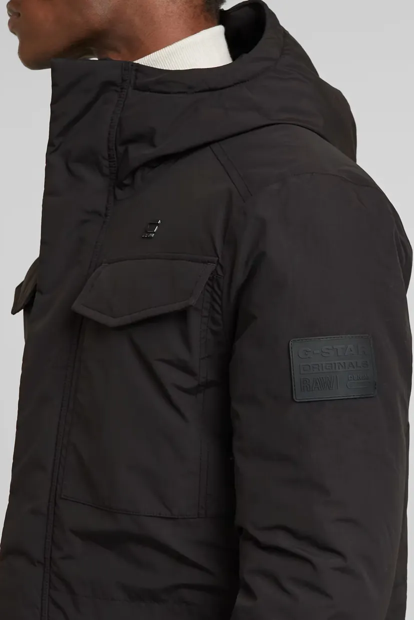 Мужская черная парка Vodan pdd hdd parka 4