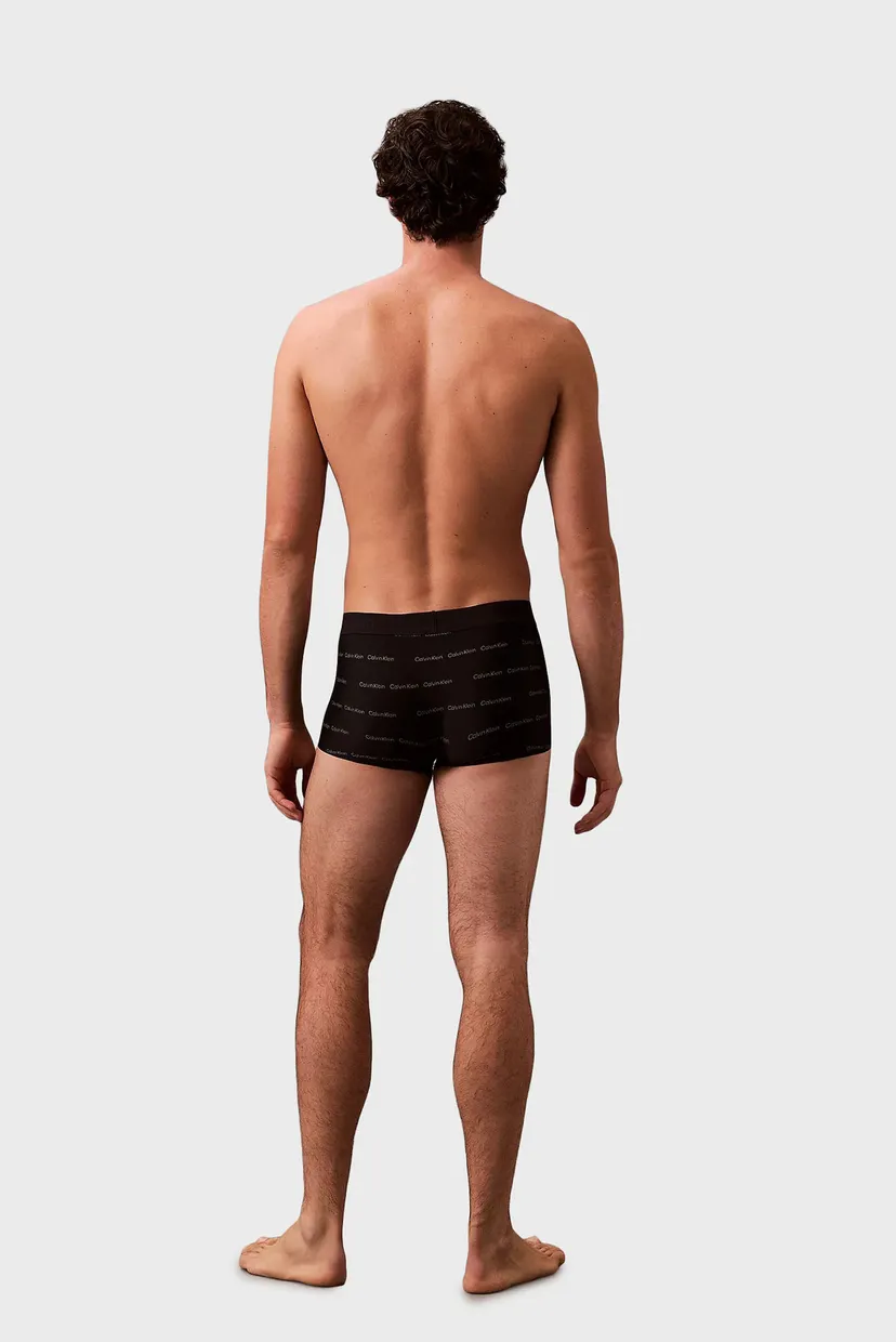 Мужские черные боксеры с узором LOW RISE TRUNK 4