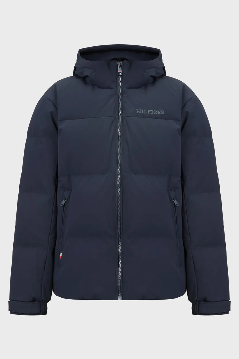 Мужской темно-синий пуховик GOOSE DOWN HOODED JACKET 5