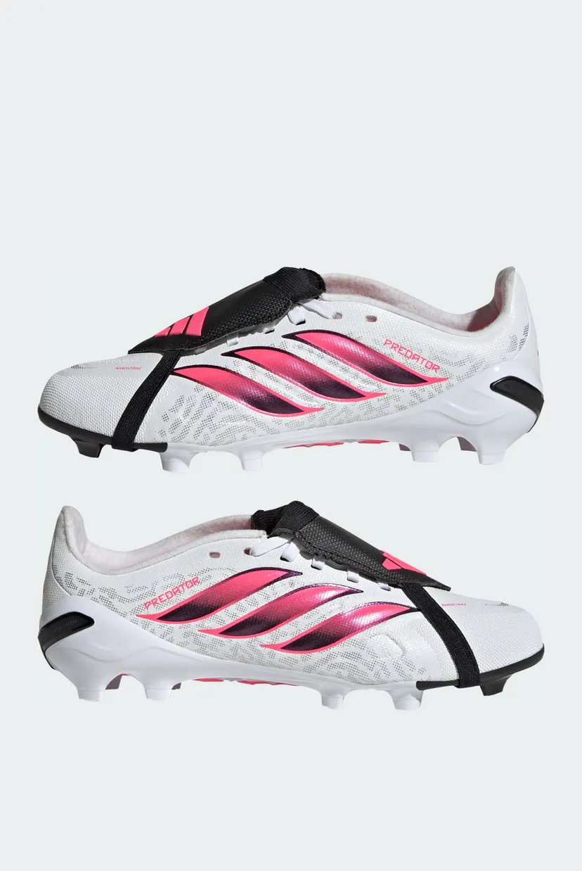 Дитячі білі бутси PREDATOR LEAGUE Fold-Over Tongue Firm Ground Football Kids 8