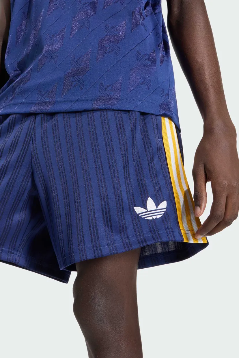 Мужские синие шорты в полоску Real Madrid Originals 4